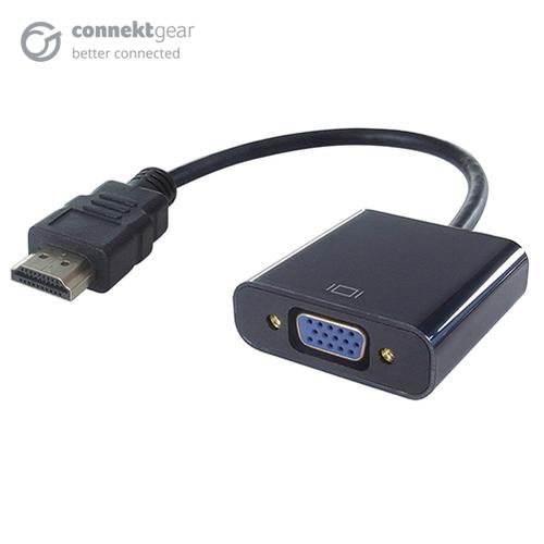 connektgear HDMI to VGA Active Adapter - Male to Female (HDMI Source)
