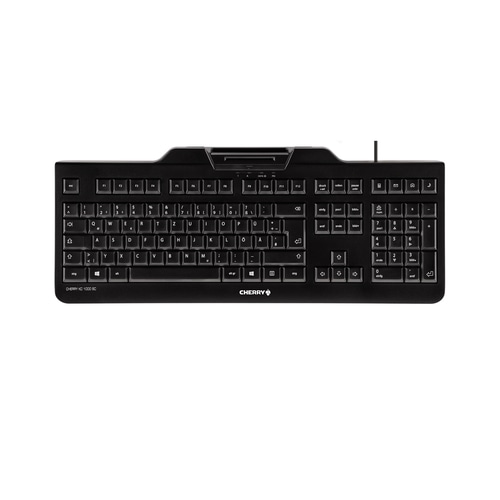 CHERRY KC 1000 SC keyboard USB AZERTY French Black