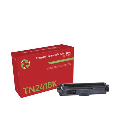 Everyday Remanufactured Toner replaces Brother TN241BK, Standard Capacity
