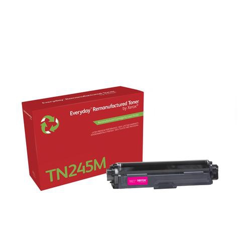 Everyday Remanufactured Toner replaces Brother TN245M, High Capacity
