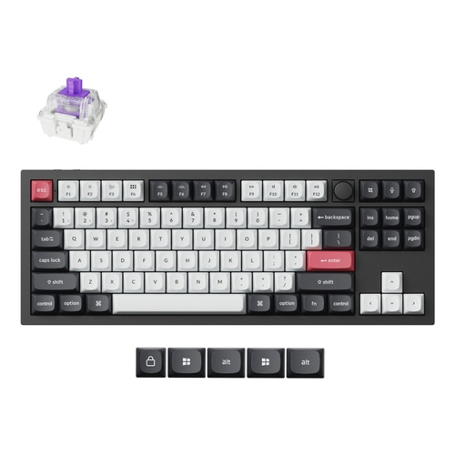 Keychron Q3 HE keyboard Universal USB + RF Wireless + Bluetooth QWERTY UK English Black
