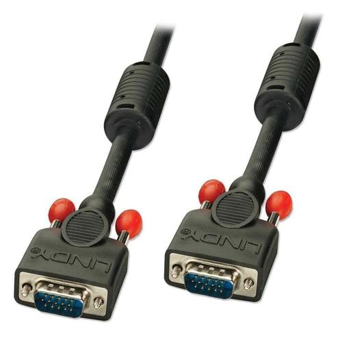 Lindy 0.25m Premium SVGA Monitor Cable, Black