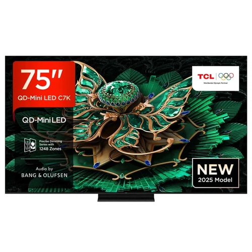 TCL 75C7K-UK TV 190.5 cm (75) 4K Ultra HD Smart TV Wi-Fi Black 3000 cd/m