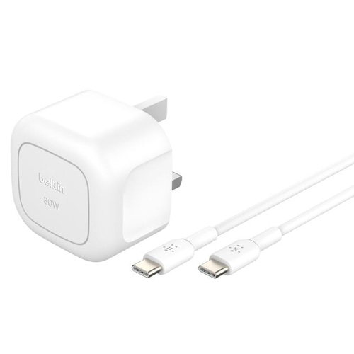 Belkin WCA008MY1MWH-B6 mobile device charger Mobile phone, Tablet White USB Fast charging Indoor
