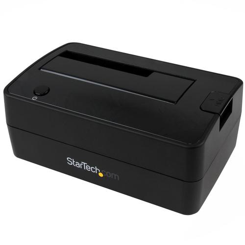 StarTech.com Single Bay USB 3.1 to SATA Hard Drive Docking Station, USB 3.1 (10 Gbps) Hard Drive Dock, External 2.5/3.5 SATA III HDD/SSD Docking Station, Top-Loading Hard Drive Bay