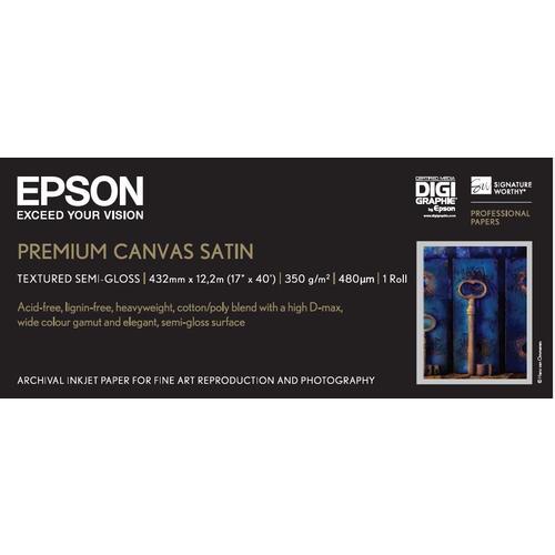 Epson Premium Canvas Satin, 17 x 12.2m, 350g/m