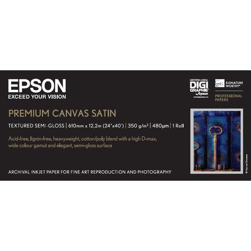 Epson Premium Canvas Satin, 24 x 12,2 m, 350g/m