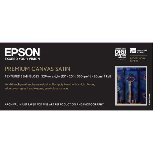 Epson Premium Canvas Satin, 13 x 6,1 m, 350g/m