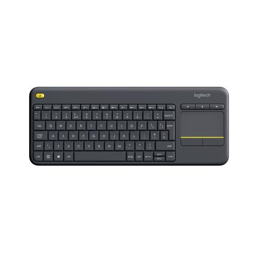 Logitech K400 Plus Tv keyboard RF Wireless QWERTY English Black