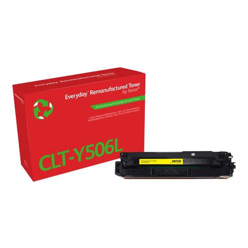 Everyday Yellow Toner compatible with Samsung CLT-Y506L, High Yield
