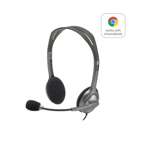 Logitech H111 Headset Wired Head-band Office/Call center Grey