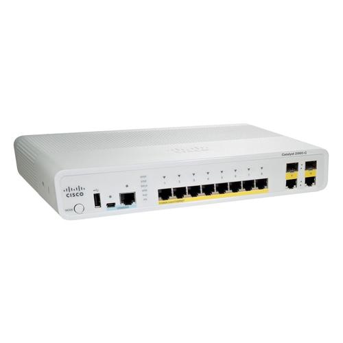 Cisco Catalyst 2960-C, Refurbished Managed L2 Fast Ethernet (10/100) Power over Ethernet (PoE) 1U White