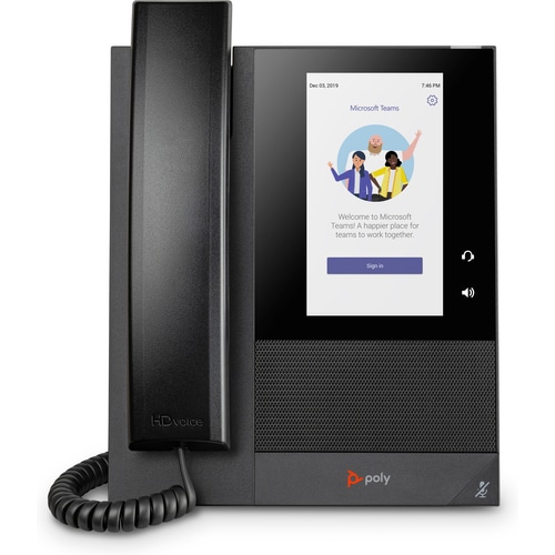 POLY CCX 400 Business Media Phone for Microsoft Teams and PoE-enabled GSA/TAA