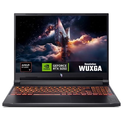 Acer Nitro V 16 AI V16 AI (ANV16-42) gaming laptop - AMD Ryzen 7 260, NVIDIA RTX 5050, 16 180Hz WUXGA (1920x1200), 16GB DDR5, 512GB SSD