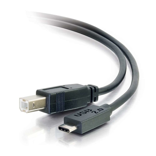 C2G 3ft, USB 2.0 Type C, USB B USB cable 0.9144 m USB C Black