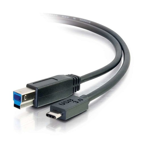 C2G 10ft, USB 3.0 Type C, USB B USB cable USB 3.2 Gen 1 (3.1 Gen 1) 3.048 m USB C Black