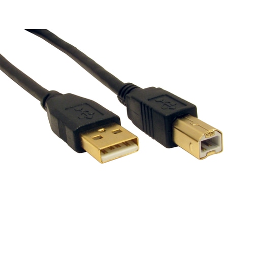Cables Direct 1.8m USB 2.0 USB cable USB A USB B Black