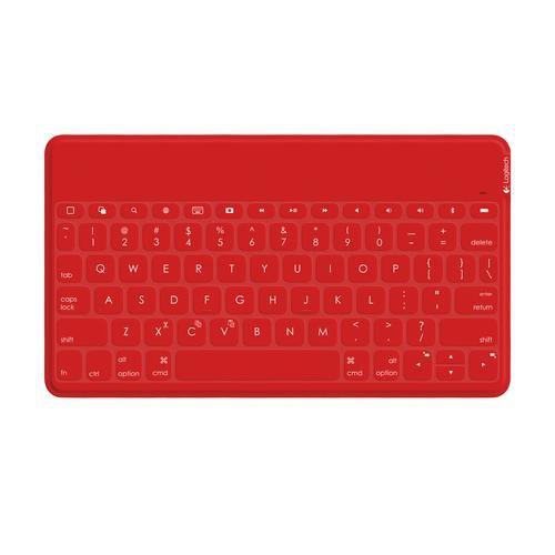 Logitech Keys-To-Go Red Bluetooth QWERTZ German