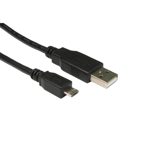 Cables Direct USB 2.0 Micro B, 0.5m USB cable USB A Micro-USB B Black