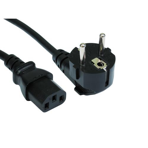 Cables Direct Euro - IEC (C13) 3m Black C13 coupler