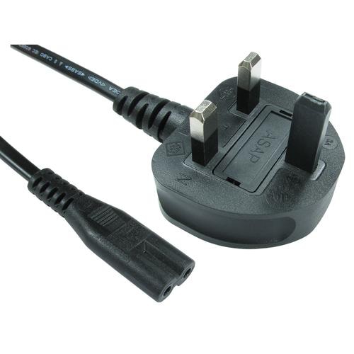 Cables Direct UK - C7 3m Black 2 m C7 coupler
