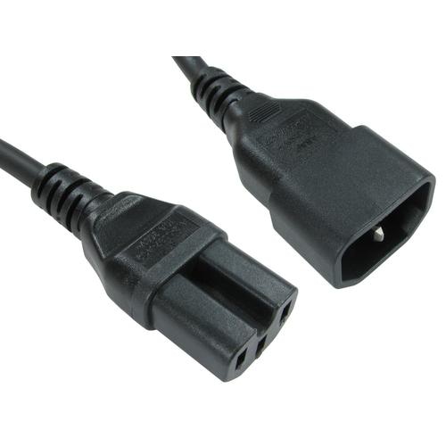 Cables Direct C14 - C15 1.8m Black C14 coupler C15 coupler