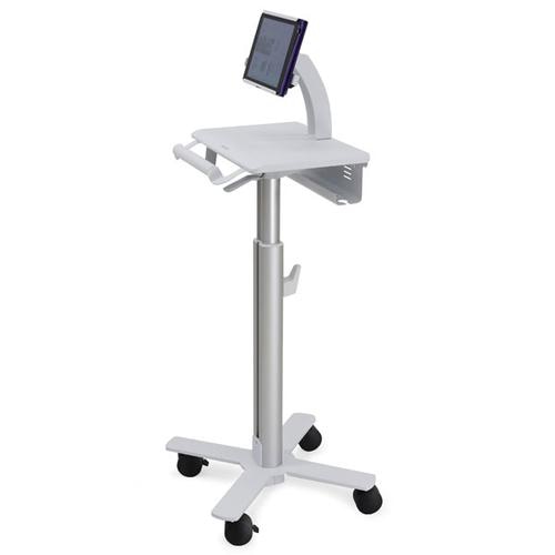Ergotron StyleView Tablet Cart, SV10 Aluminium, White Multimedia cart