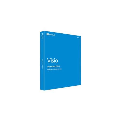 Microsoft Visio Standard 2016 Single, No Level, Government, 1U Government (GOV) 1 license(s) Electronic Software Download (ESD)