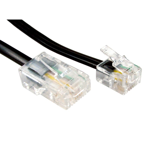 Cables Direct RJ11/RJ45 1m0 networking cable Black 10 m