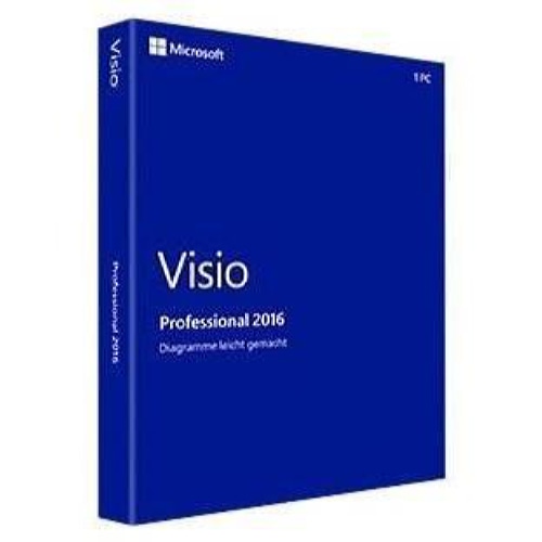 Microsoft Visio Professional 2016, 1u Open Value License (OVL) 1 license(s) 1 year(s)