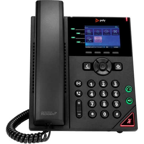 POLY OBi VVX 250 4-Line IP Phone and PoE-enabled with Power Supply