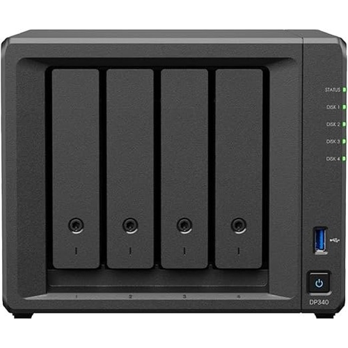 Synology DP340 NAS/storage server Desktop R1600 16 GB Black
