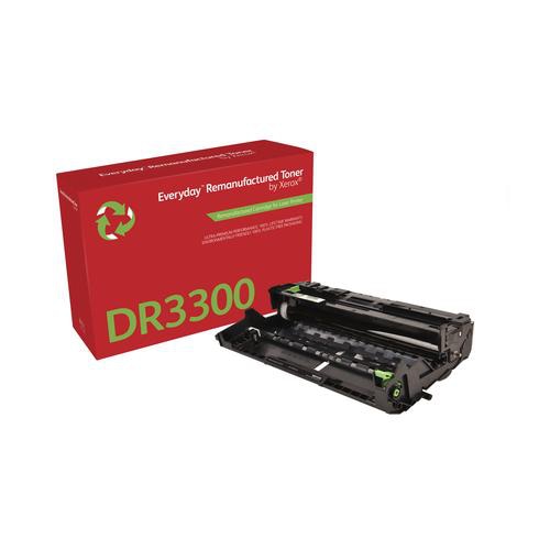 Everyday Remanufactured Drum replaces Brother DR3300, Standard Capacity