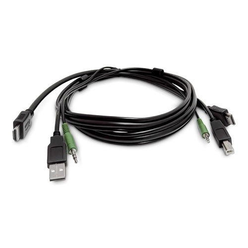StarTech.com 10ft (3m) HDMI KVM Cable, USB 2.0, 3.5mm Audio, Universally Compatible Combo Cable for KVM Switches