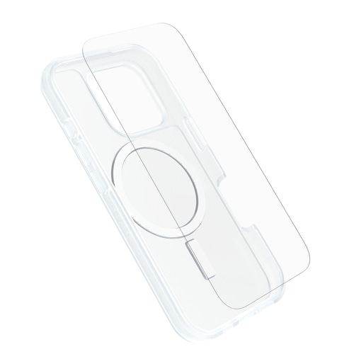 OtterBox React Series for MagSafe + Glass for iPhone 16 Pro, Clear