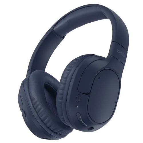 Belkin AUD009HQBL headphones/headset Wireless Head-band Calls/Music USB Type-C Bluetooth Blue