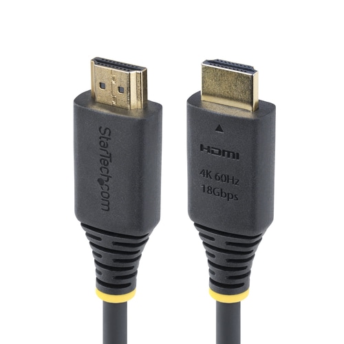 StarTech.com 2m (6.6ft) Premium Certified High Speed HDMI Cable, 4K 60Hz/1440p 144Hz, HDR10/HDCP 2.2/ARC, 18Gbps, UHD HDMI 2.0 Cord for TV/Monitor/Display, TPE Jacket
