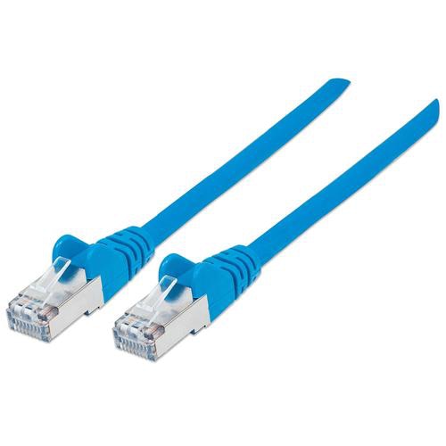 Intellinet Network Patch Cable, Cat6, 3m, Blue, Copper, S/FTP, LSOH / LSZH, PVC, RJ45, Gold Plated Contacts, Snagless, Booted, Lifetime Warranty, Polybag