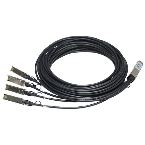 Hewlett Packard Enterprise 40G QSFP+/4 x 10G SFP+ 3m fibre optic cable QSFP+ 4x SFP+ Black