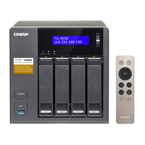 QNAP TS-453A NAS Tower Ethernet LAN Black N3150