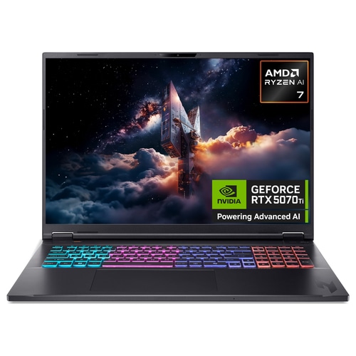 Acer Nitro 18 AI AN18-61 - AMD Ryzen AI 7 350, 16GB, 1TB SSD, NVIDIA GeForce RTX 5070Ti, 18WQXGA, Windows 11 Gaming Laptop