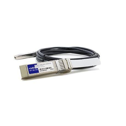 AddOn Networks SFP+/SFP+, 1.6ft InfiniBand cable 0.5 m SFP+ Black, Silver