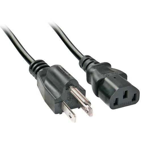 Lindy 2m US 3 Pin to C13 Mains Cable, low lead