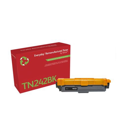 Everyday Remanufactured Toner replaces Brother TN242BK, Standard Capacity