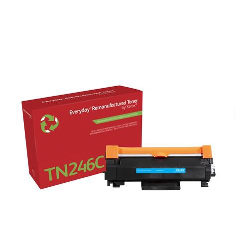 Everyday Remanufactured Toner replaces Brother TN246C, Standard Capacity