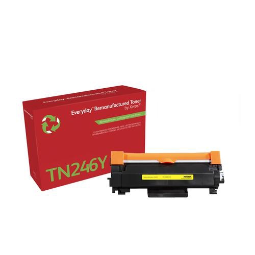 Everyday Remanufactured Toner replaces Brother TN246Y, Standard Capacity