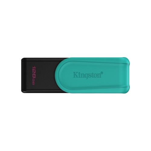 Kingston Technology DataTraveler 128GB Portable USB 3.2 Gen 1 Exodia S (Black/Turquoise)