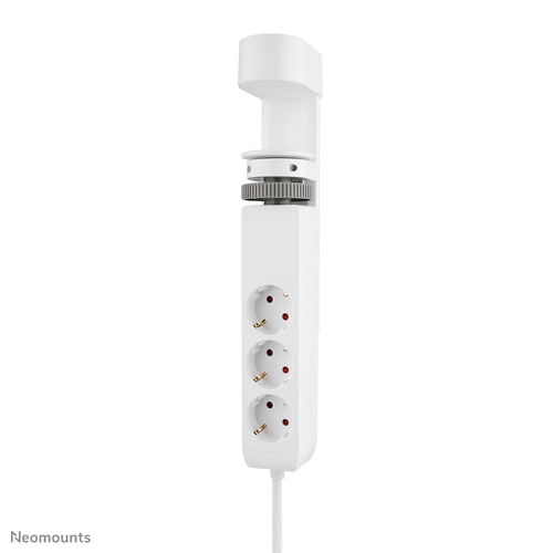 Neomounts DS22-840WH6 Desk socket with clamp and USB-C and USB-A ports - rapid charging