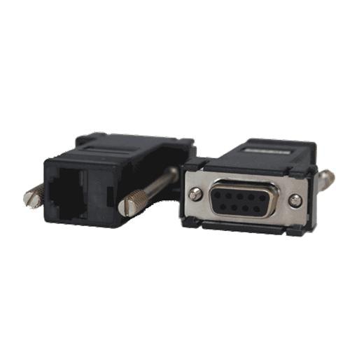 Opengear 319017 cable gender changer DB9M RJ45 Black