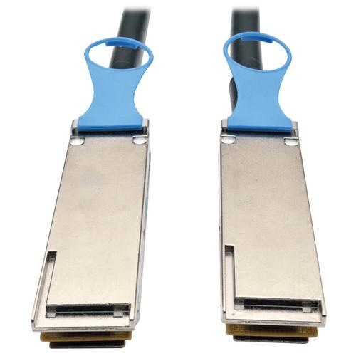 Tripp Lite N282-02M-28-BK QSFP28 to QSFP28 100GbE Passive DAC Cable (M/M), QSFP-100G-CU2M Compatible, 2M (6.56 ft.)